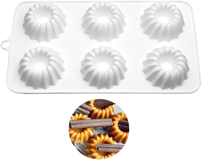 mostsom Silicone Mold Savarin Chocolate Molds Star Mountain Mousse Cake Mold DIY Bakeware Molds (A_8.88x4.68x0.8 inch)