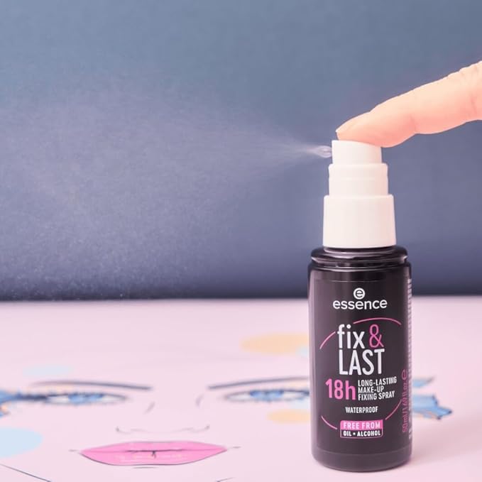 essence | Fix & Last 18H Long-Lasting Makeup Fixing Spray | All-Day Hold & Smudge Proof | Vegan & Cruelty Free-BrightBean Baby