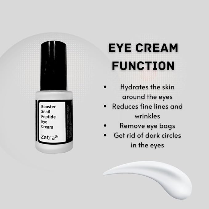 Eye Cream Peptide Snail Mucin Filtrates! NIACINAMIDE- Moisturizer, Brightening, Reduce Dark Circles & Wrinkles, Fine Lines, Sign of Aging. Made in Korea Skincare!-BrightBean Baby