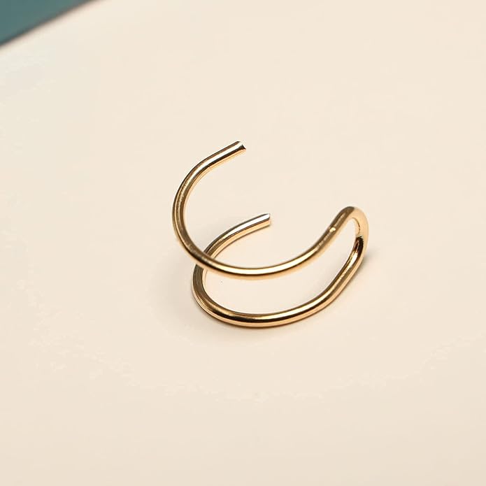 Cute Non-pierced Earrings Ear Cuff Ear Clip Minimalist Unilateral Earrings Cartilage Unique Ear Crawler Ear Climber Fashion Gold Ear Jewelry for Women-BrightBean Baby
