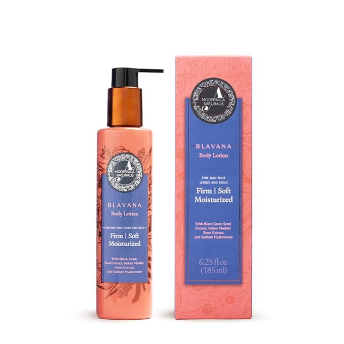 A. Modernica Blavana Body Lotion | Ayurvedic-Based Moisturizer for Dry, Aging Skin | Enriched with Black Gram, Manjistha, Almond Oil & Sesame Seed Oil | Lightweight & Fast-Absorbing | 6.25 fl oz-BrightBean Baby