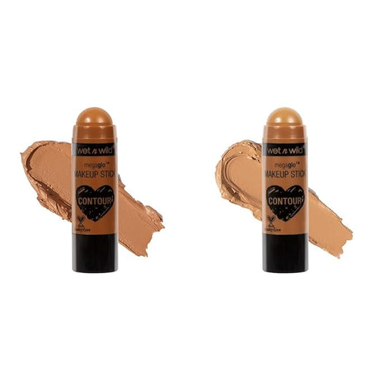 wet n wild MegaGlo Makeup Stick Bundle - Call Me Maple, 1.1 Ounce Brown Oak's On You (Pack of 1), 804a-BrightBean Baby