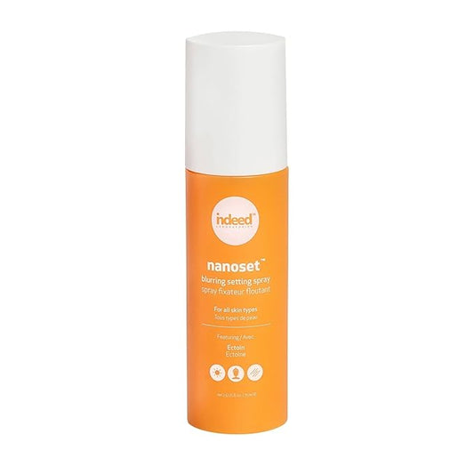 Indeed Labs Nanoset Blurring Setting Spray - Made With Ectoin - Lightweight, Long Lasting, Mattifying, Revitalizes, Controls Shine, Refreshes, Hydrates, All-Day Wear (Setting Spray)-BrightBean Baby