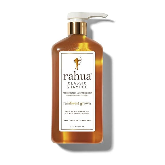 Rahua Classic Shampoo with Easy-Use Pump 16 Fl Oz Naturally Infused, Plant Powered Ingredients for Healthy Scalp and Hair, Safe for Color Treated Hair, Palo Santo Aroma, Best for All Hair Types, Vegan-BrightBean Baby