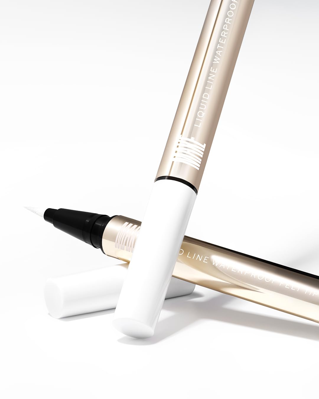 MAKE Beauty Liquid Line Waterproof Liquid Eyeliner Pen. Smudge-Proof Felt Tip for Precise Application of Lines, Wings, and Graphics. Long Lasting Eye Liner - Shade, Optical. White Eyeliner-BrightBean Baby