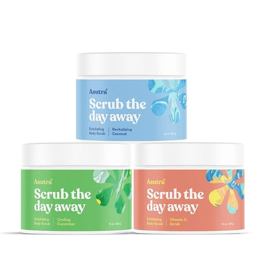 ASUTRA Dead Sea Salts Essential Oil Body Scrub Favorite Scents Bundle – 3, Full-Size 16 oz Body Scrubs – Vitamin C, Revitalizing Coconut, Cooling Cucumber – Ultra Hydrating, Gentle, and Moisturizing-BrightBean Baby