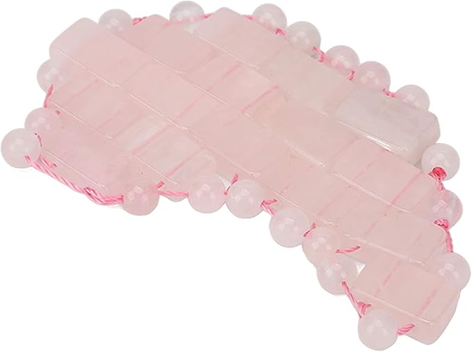 2Pcs Jade Eye Mask, Jadestone Eye Patch, Rose Quartz Anti Aging Eye Pad Sleep Eye Pad to Eliminate Wrinkles, Puffiness & Irritation (Reusable)-BrightBean Baby