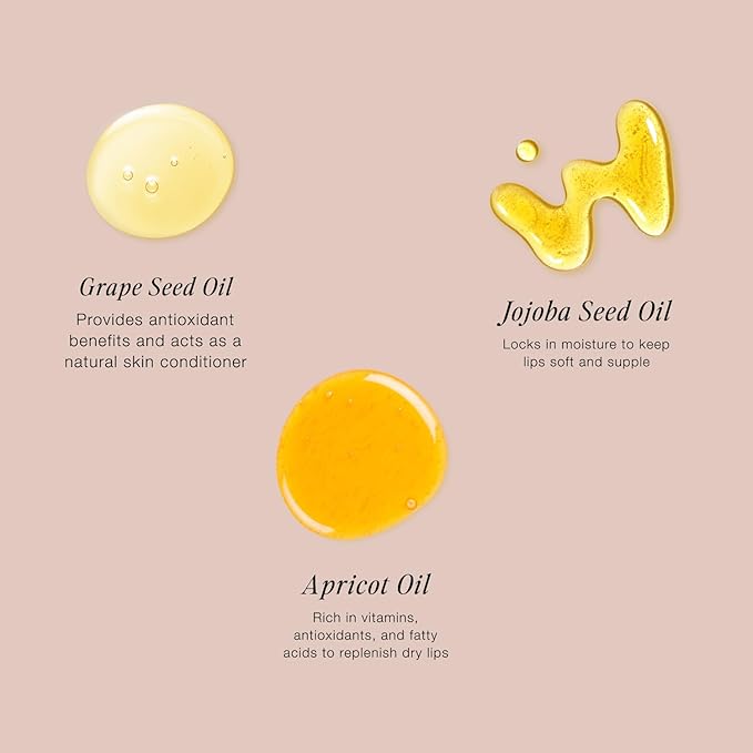 Jouer Bonnes Fêtes Deluxe Mini Lip Oil - Tinted Hydrating Lip Oil Gloss – Moisturizing Dry Lip Treatment Serum - Fragrance Free Tinted Lip Oil - Jojoba Seed Oil and Apricot Oil Formula - Valued at $42-BrightBean Baby