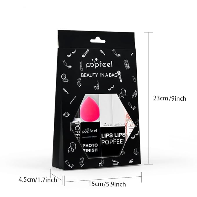 All in One Eyeshadow Palette Makeup Set, Makeup Kit with Primer, Mascara, Concealer Palette, Lip Stick, Brow Pen, Travel Makeup Bundle Holiday Surprising Makeup Gift Box for Women Girl-BrightBean Baby