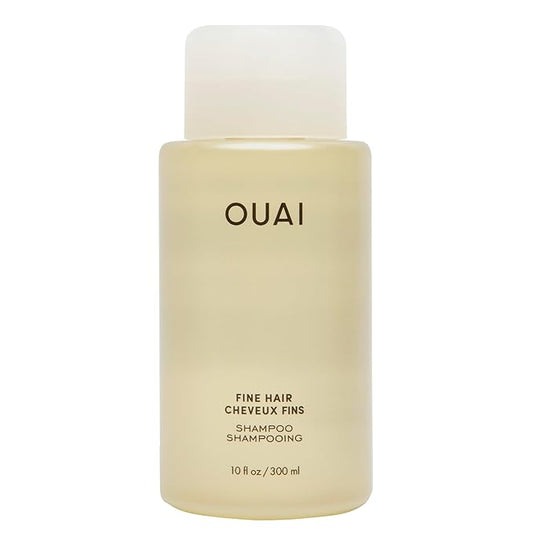 OUAI Fine Shampoo - Volumizing Shampoo with Strengthening Keratin, Biotin & Chia Seed Oil for Fine Hair - Delivers Clean, Weightless Body - Paraben, Phthalate & Sulfate Free Hair Care (10 Fl Oz)-BrightBean Baby