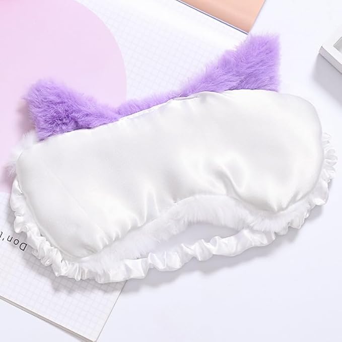 Fox Eye Mask Plush Fox Cloud Sheep Dream Eye Cover Sleeping Mask Eye Band Shade Blindfold Goggles Relax Travel Eye Patch-BrightBean Baby