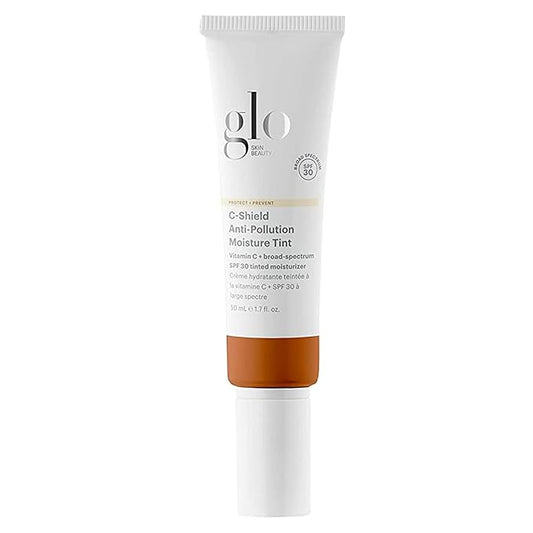 Glo Skin Beauty C-Shield Anti-Pollution Moisture Tint - Tinted Moisturizer With SPF 30 for Face, Broad Spectrum Protection & Vitamin C, 1.7 Oz (9N-Dark)-BrightBean Baby