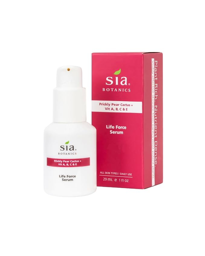 Life Force Face Serum (30ml/1oz Porcelain Bottle) | Prickly Pear, Aloe Vera, Orange Blossom | Natural Botanical Skincare-BrightBean Baby