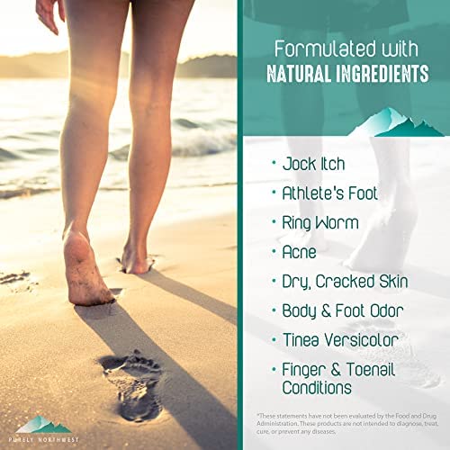 Super Size 8 OZ Extra Strength Natural Tea Tree & Peppermint Foot & Body Cream-Soothes Itching & Burning - Refreshing Odor Control & Sweat Barrier- Softens & Hydrates Rough Callused Skin-BrightBean Baby