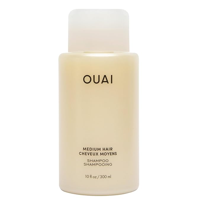 OUAI Medium Shampoo - Hydrating Shampoo with Coconut Oil, Babassu, Kumquat Extract and Keratin - Strengthens, Nourishes and Adds Shine - Paraben, Phthalate and Sulfate Free Hair Care Products (10 Oz)-BrightBean Baby