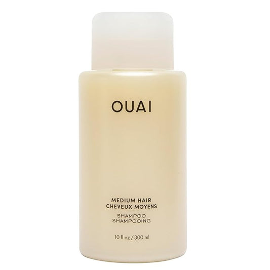 OUAI Medium Shampoo - Hydrating Shampoo with Coconut Oil, Babassu, Kumquat Extract and Keratin - Strengthens, Nourishes and Adds Shine - Paraben, Phthalate and Sulfate Free Hair Care Products (10 Oz)-BrightBean Baby
