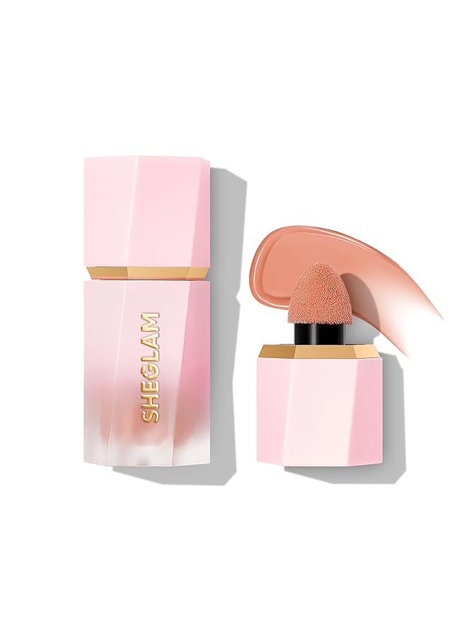 SHEGLAM Color Bloom Liquid Blush Makeup for Cheeks Matte Finish - Hush Hush-BrightBean Baby