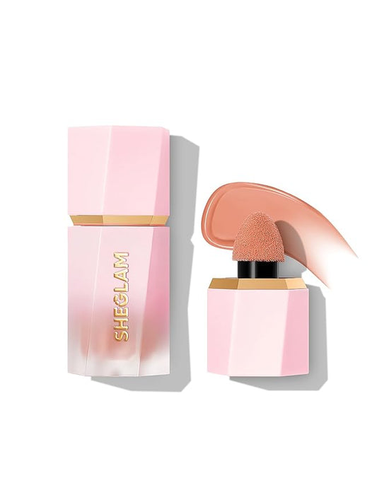 SHEGLAM Color Bloom Liquid Blush Makeup for Cheeks Matte Finish - Hush Hush-BrightBean Baby