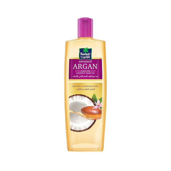 Parachute Advansed Argan Hair Oil with Coconut | Repairs Dry & Damaged Hair| Strengthens Hair & Boosts Shine| Controls Frizz| No Parabens & Silicones| 10.1 fl.oz-BrightBean Baby