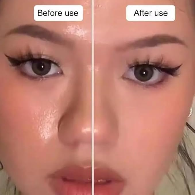 Oil-Absorbing Volcanic Face Roller set with blotting paper and 2PC Replaceable Volcanic Balls,Reusable Portable Oily Skin Control Roller, Instant Results Remove Excess Shine Rolling (White Set)-BrightBean Baby