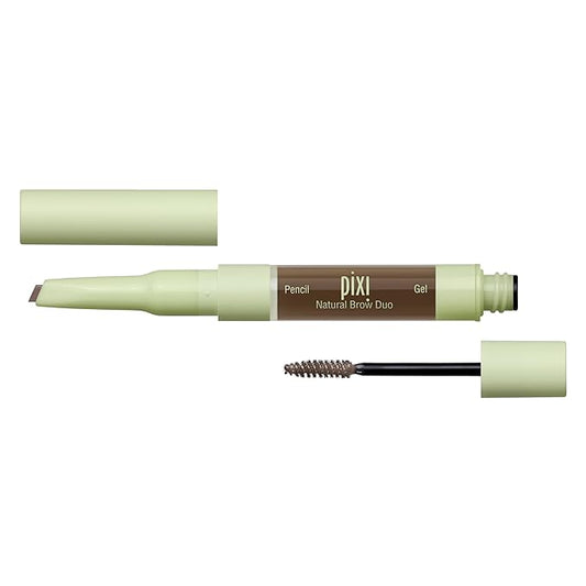 Pixi Natural Brow Duo - Natural Brown, 0.2oz-BrightBean Baby