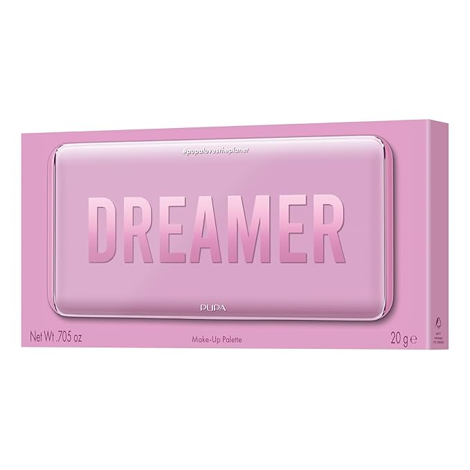 Pupa Milano Make-Up Palette L, 004 Pink, 0.71 oz - 18 Pan Eyeshadow and Blush Palette, Matte, Shimmer, Metallic Finishes - Blendable Velvety Texture Blush Powder - Talc-Free - Eco-Friendly Packaging-BrightBean Baby