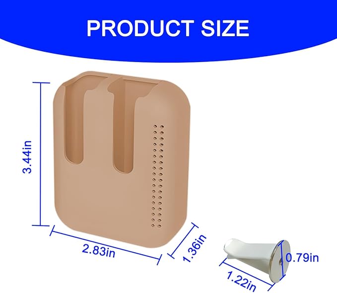 Holder for Car Air Vent, Upright Washable Lip Balm Protector for Women Girls, Auto Interior Space Saving Accessories, Universal for Vehicle, Truck and More（Brown）-BrightBean Baby