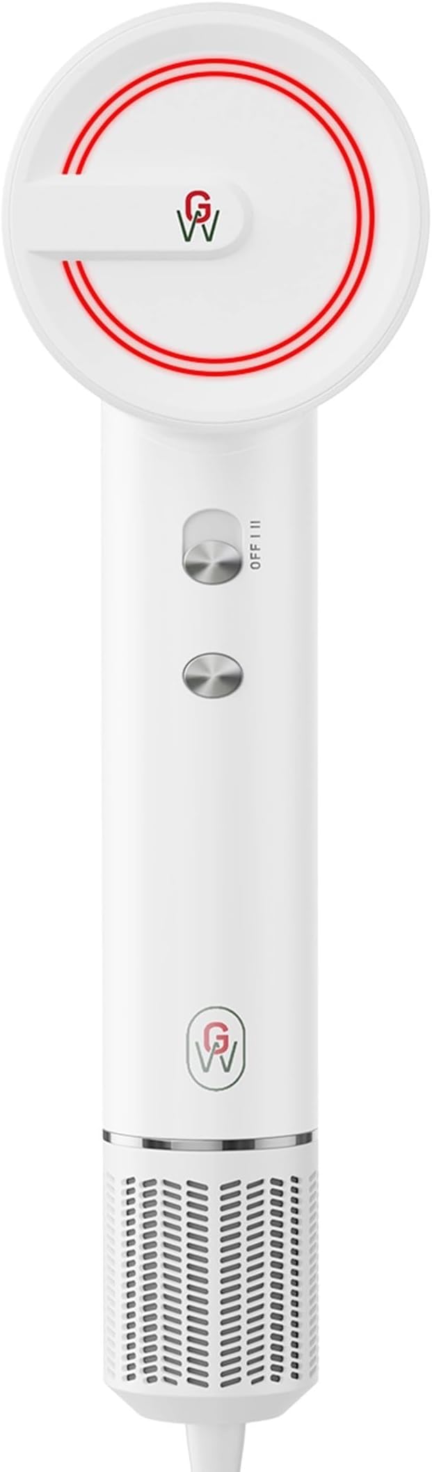 GroWell Ionic Hair Dryer, High-Speed Brushless Motor Professional Blow Dryer for Fast Drying, Low Noise, Lightweight, Compact Hair-Dryer with Diffuser for Curly Hair (3 Pack)-BrightBean Baby