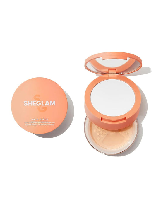SHEGLAM Insta-Ready Face Powder Loose Under Eye Setting Powder - Natural Linen-BrightBean Baby