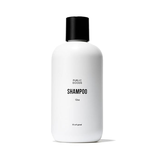 Public Goods Shampoo for Women & Men | Natural Gentle Shampoo to Cleanse & Nourish All Hair Types | Made with Organic Essential Oils | Sulfate & Paraben Free | Vegan | Made in Canada | 12 Fl Oz Bottle-BrightBean Baby