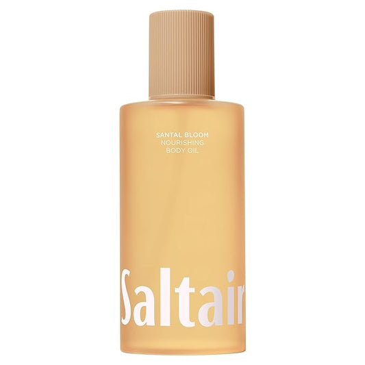 Saltair Body Oil. Jumbo Size Santal Bloom After Shower and Bath Oil Moisturizer for Women and Men. Botanical, Non-Greasy, and Well-Absorbing Lotion for Hydrating Dry Skin. 10oz Bottle-BrightBean Baby