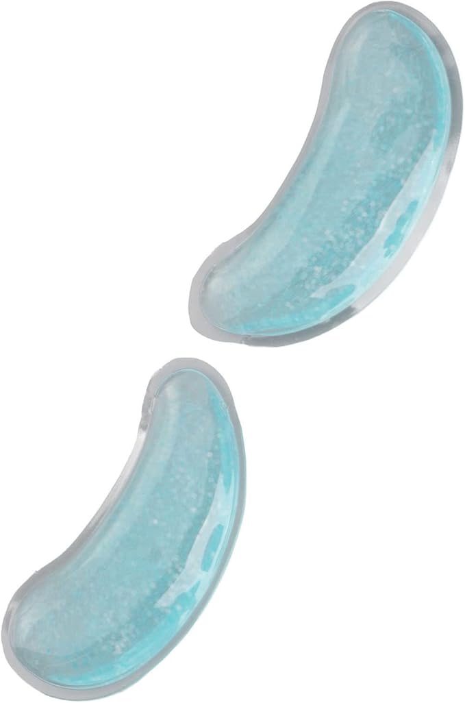 Asixxsix Gel Ice Pack, Reusable Cooling Eye Pads, Hot Cold Compress Leakage Proof Portable Soft and Skin Friendly Under Eye Patches for Dark Circles and Puffiness, Eye Relax-BrightBean Baby