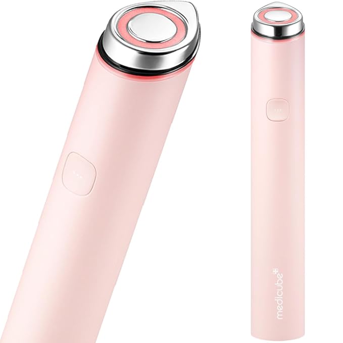 medicube Mini Booster Pro Pink | Affordable at-Home Facial Skin Care Tool for Beginners - Portable Glow Booster for Glass Skin, Boosting Skin Care Absorption, Skin Care for Teens, Korean Skin Care-BrightBean Baby
