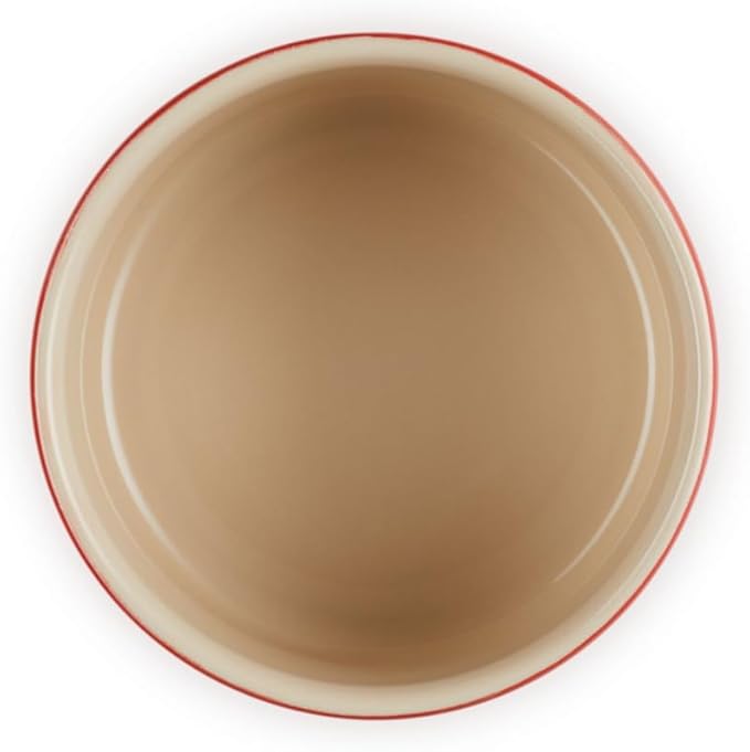 Le Creuset Signature Salt Cellar and Storage Canister with Wood Lid, 7 oz., Cerise