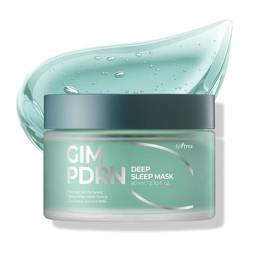 IsNtree Gim PDRN Deep Sleep Mask 80ml, 2.7 fl oz | Korean SEAWEED Skincare Sleeping Mask gel | Night Cream | Facial Mask | Overnight Gel mask for Hydration & Skin Bounce-BrightBean Baby