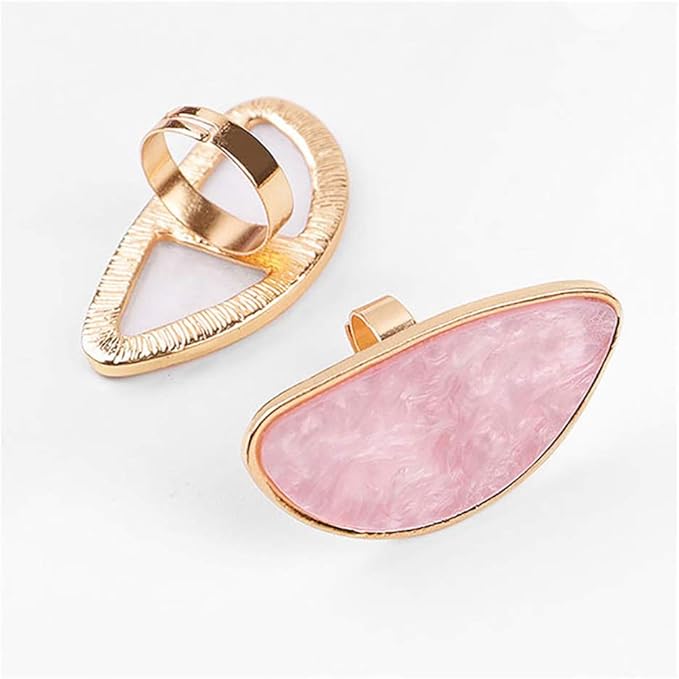 2 Pcs Resin Mixing Palette with Finger Rings Eyelash Extension Glue Rings Nail Art Equipment-BrightBean Baby