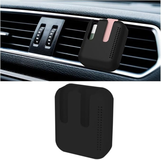 Lip Balm Chapstick Holder for Car Air Vent, Upright Washable Lip Balm Protector for Women Girls, Auto Interior Space Saving Accessories, Universal for Vehicle, Truck and More（Black）-BrightBean Baby