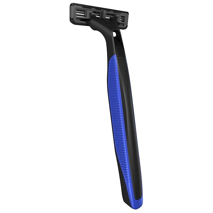 Dorco Pace 2 Plus Disposable Razor, 2 Blades, Pivoting Head, Open-Flow for Easy Rinsing, Lubricating Strip, Non-Slip Rubber Handle (30ct)
