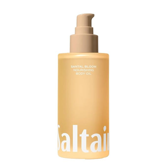 Saltair Body Oil. Luxurious Santal Bloom After Shower and Bath Oil Moisturizer for Women and Men. Botanical, Non-Greasy, and Well-Absorbing Lotion for Hydrating Dry Skin. 4oz Pump Bottle-BrightBean Baby