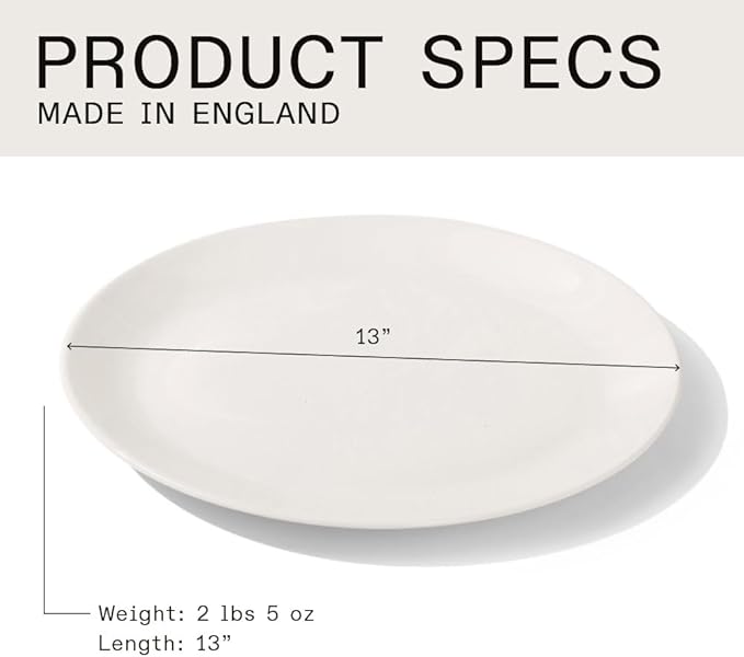 Made In Cookware - Serving Platter - White - Porcelain England