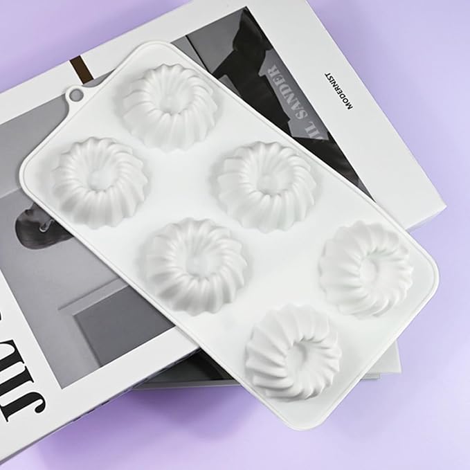 mostsom Silicone Mold Savarin Chocolate Molds Star Mountain Mousse Cake Mold DIY Bakeware Molds (A_8.88x4.68x0.8 inch)