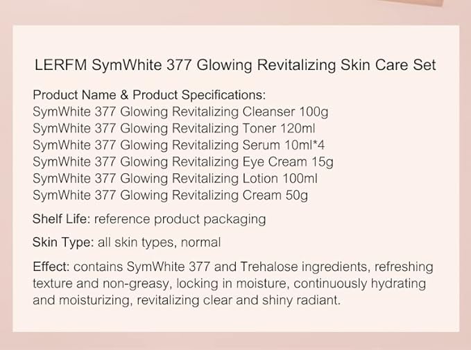 AESTHTANY LERFM Moisturizing Brightening Aloe Face Skin Care Set Hyaluronic Serum Skin Care Set | Radiant, Youthful Skin Alcohol-Free Hypoallergenic Cleanse, Recondition and Puri (377- Nine piece set)-BrightBean Baby