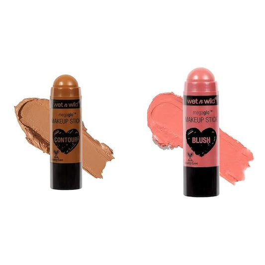 wet n wild MegaGlo Makeup Stick Bundle - Call Me Maple & Pink Floral Majority-BrightBean Baby