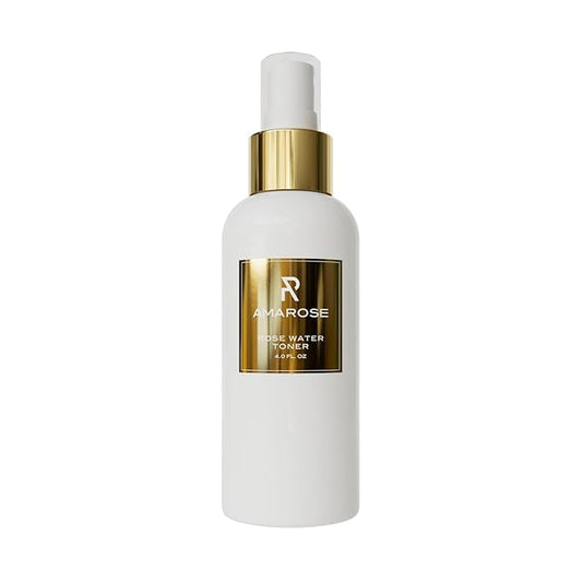 Amarose Rose Water Spray - Revitalizing, Facial Toner - Water for Face - Rose Water Toner - All Skin Types - Hydrating- Rosewater, Spray, Mist with Hyaluronic Acid-BrightBean Baby