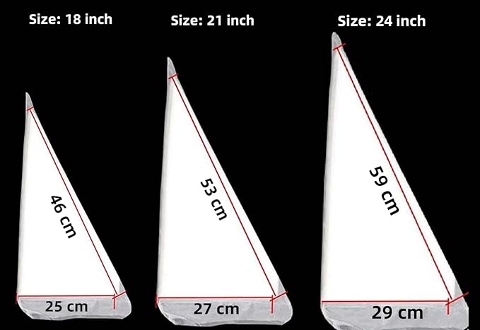 Large Pastry Bags Disposable, 100 Pcs 24 Inch Thickened Strong Decorating Bags for Frosting, Royal Icing, Professional Cake Supplies for Baking and Decorating