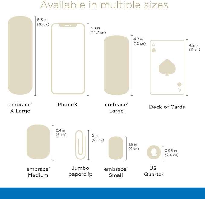 Embrace Active Scar Defense for New Scars, FDA-Cleared Medical-Grade Silicone Scar Sheets for Hypertrophic & Keloid Scar Treatment, 4.7 Inch, Large, 30-Day Supply-BrightBean Baby