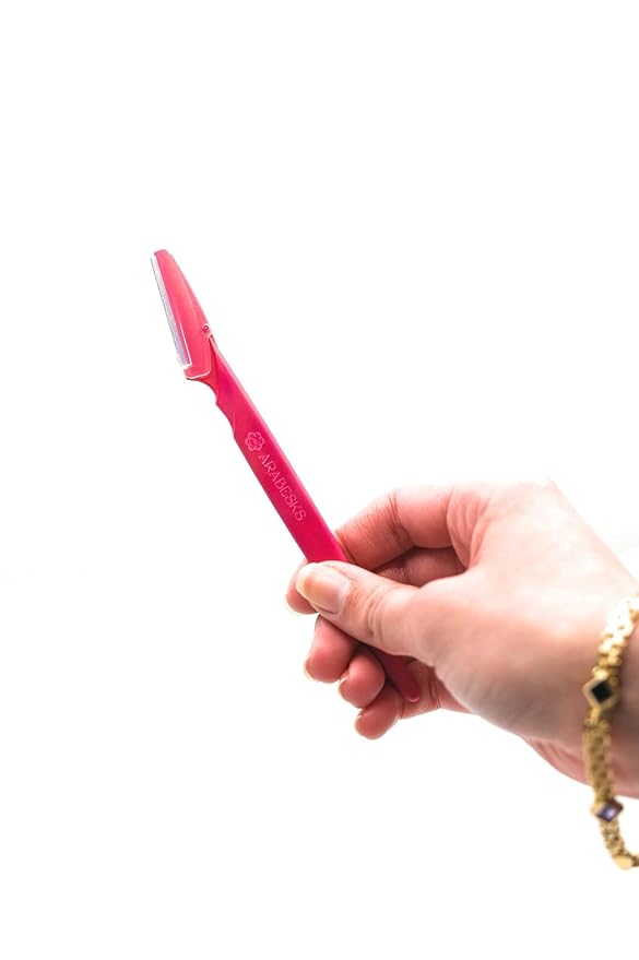 ARABESKS Dermaplaning Tool, 3ct | Dermaplane, Face Razors for Women, Eyebrow Razor, Facial Razor, Dermaplaning Razor, Womens Face Razor Peach Fuzz Remover, Eyebrow Trimmer-BrightBean Baby