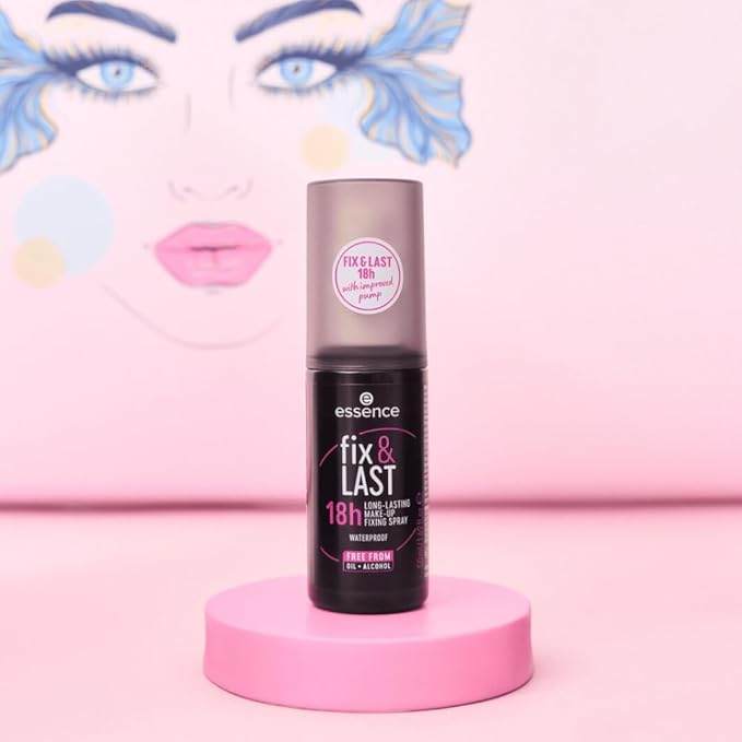 essence | Fix & Last 18H Long-Lasting Makeup Fixing Spray | All-Day Hold & Smudge Proof | Vegan & Cruelty Free-BrightBean Baby