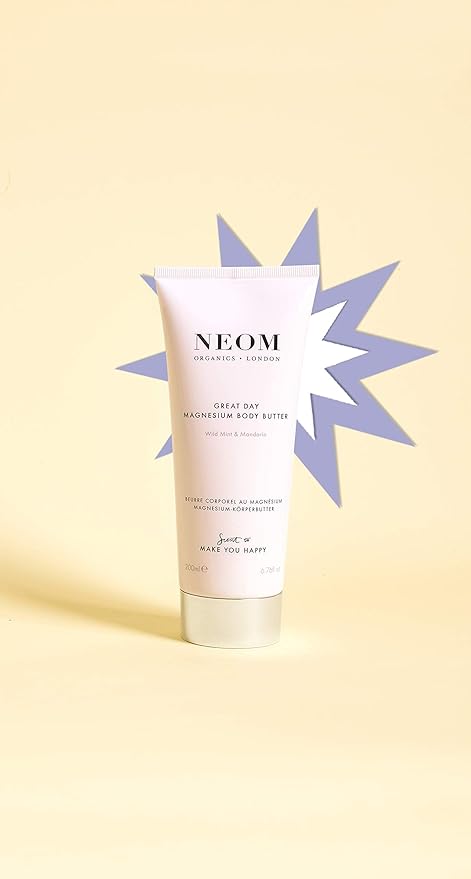 Neom- Great Day Magnesium Body Butter, 200ml | Mandarin & Wild Mint | Cream Moisturiser With Essential Oils | Nourish & Soften | Fresh & Zesty-BrightBean Baby