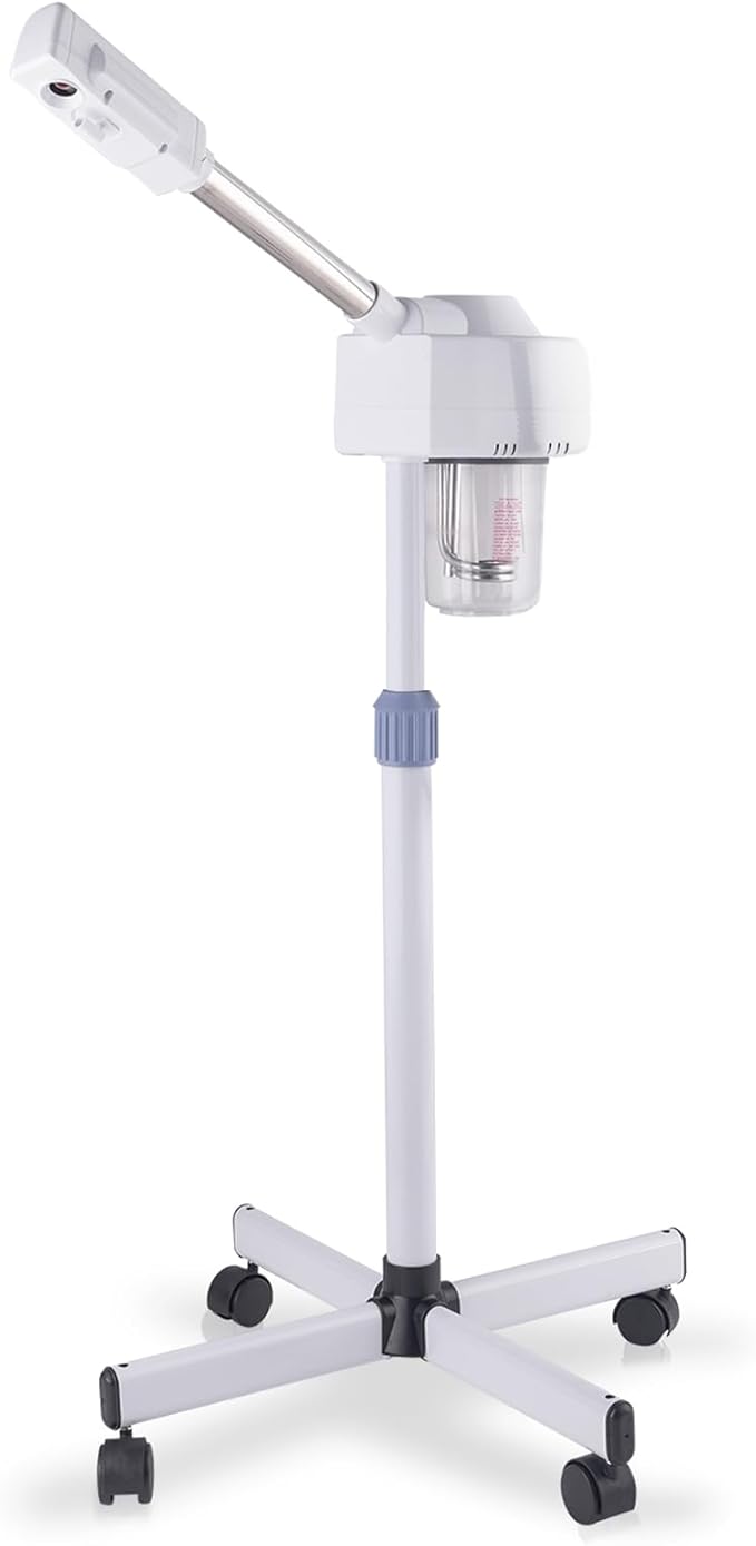 Winado Professional Facial Steamer with Touch Screen, Esthetician Steamer Humidifier Face Spa Mist Steam for Home Beauty Salon, Personal Skin Care Deep Cleaning, White-BrightBean Baby